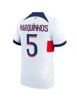 Moški Nogometna dresi replika Paris Saint-Germain Marquinhos #5 Gostujoči 2023-24 Kratek rokav